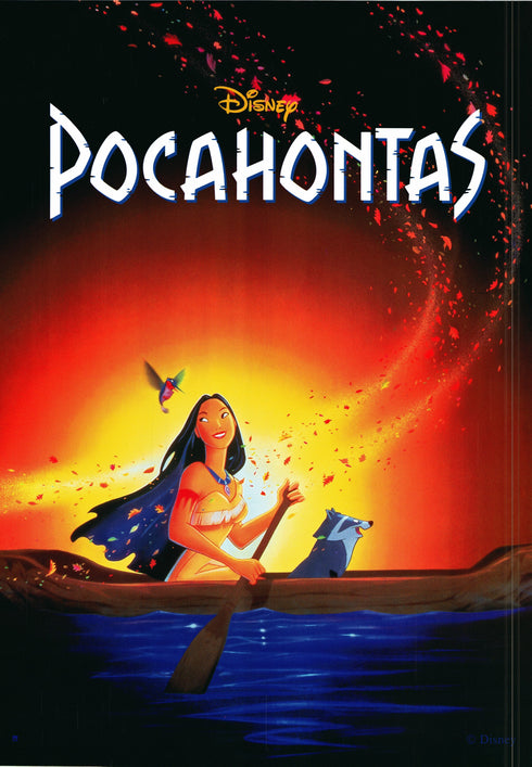 pocahontas 1995 one sheet poster rolled