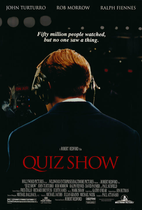 quiz show 1994 one sheet poster rolled double sided