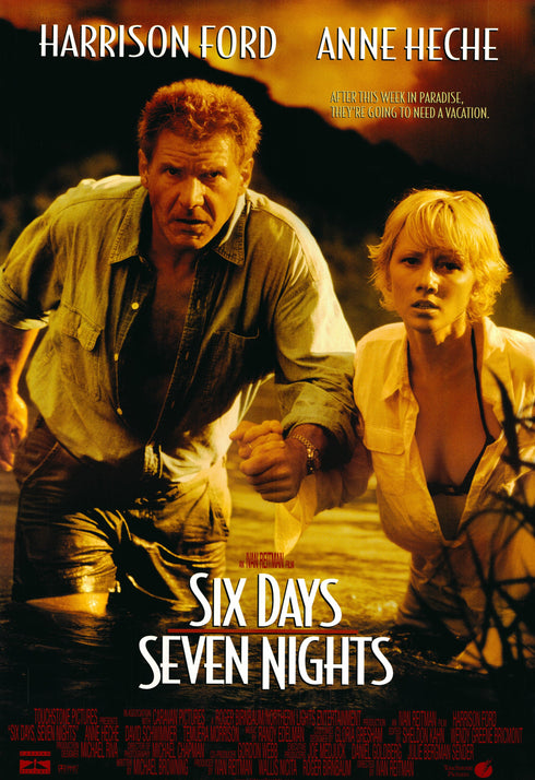 six days seven nights 1998 one sheet poster rolled