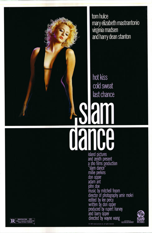 slam dance 1987 one sheet poster rolled