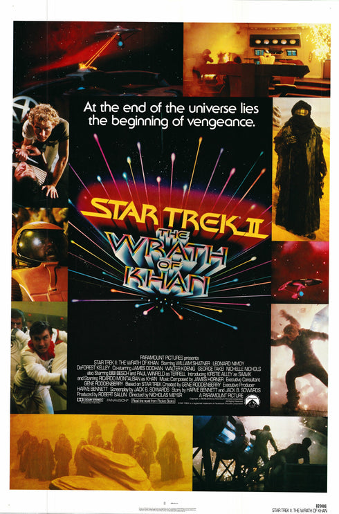 star trek 2: wrath of khan 1982 one sheet poster rolled