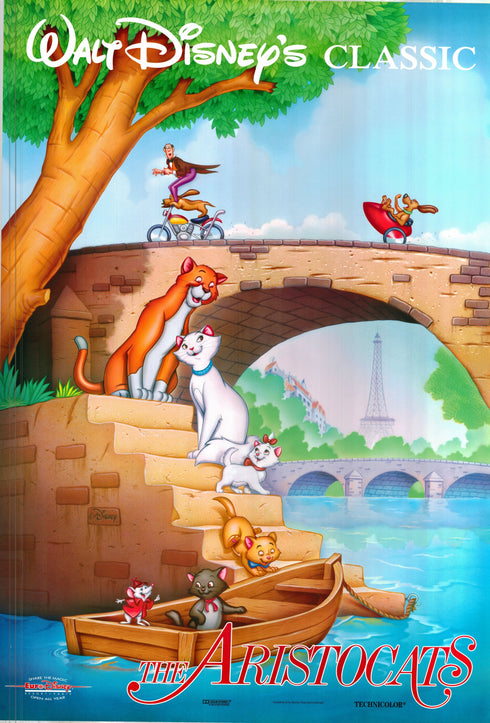 the aristocats 1987R one sheet poster rolled