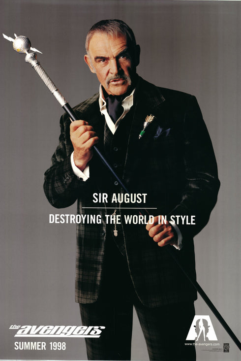 the avengers (connery) 1998 advance one sheet poster rolled