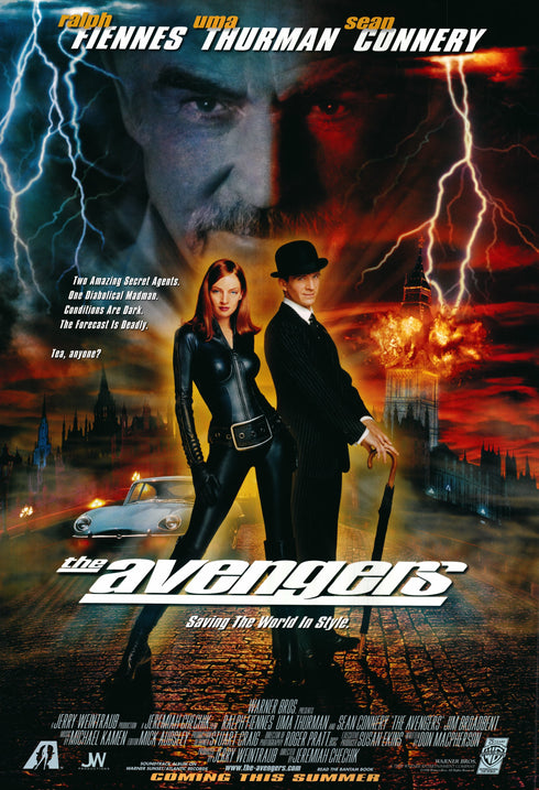 the avengers (duo) 1998 one sheet poster rolled