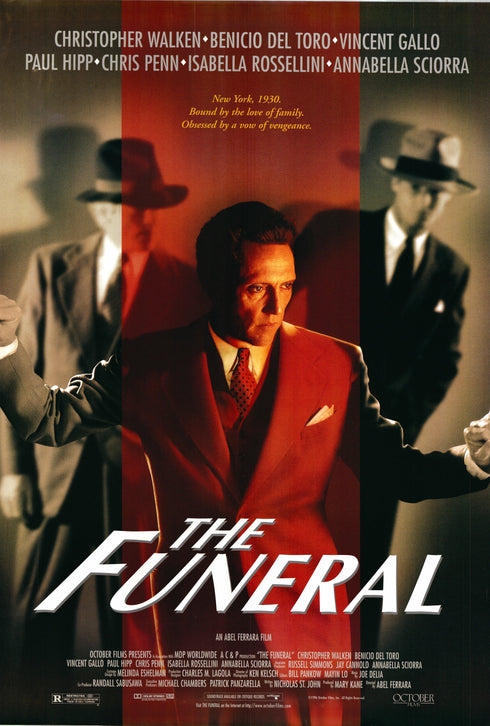 the funeral 1996 one sheet poster rolled