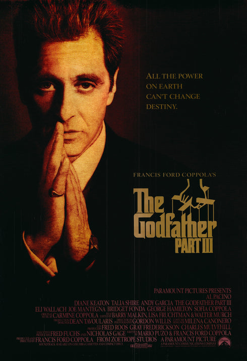 the godfather 3 1990 one sheet poster rolled