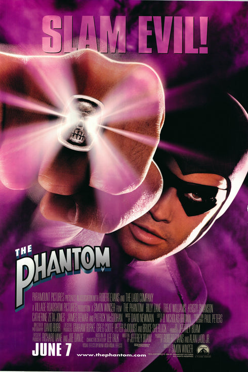 the phantom 1996 one sheet poster rolled