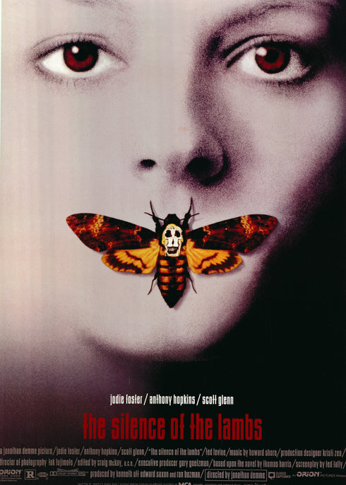 the silence of the lambs 1991 vhs one sheet poster rolled