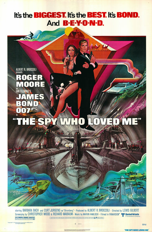 the spy who loved me 1977 one sheet poster rolled