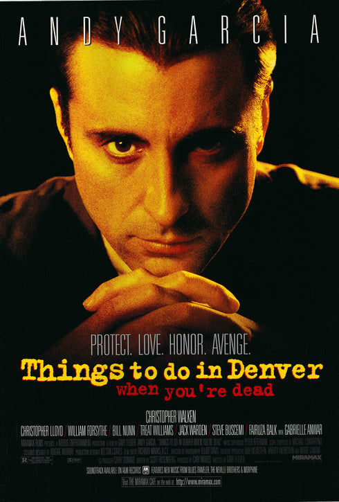 things to do in denver when you're dead 1995 one sheet poster rolled