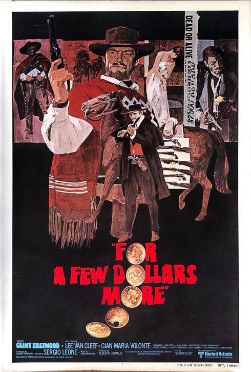 For A Few Dollars More<br>(linen-backed + framed)