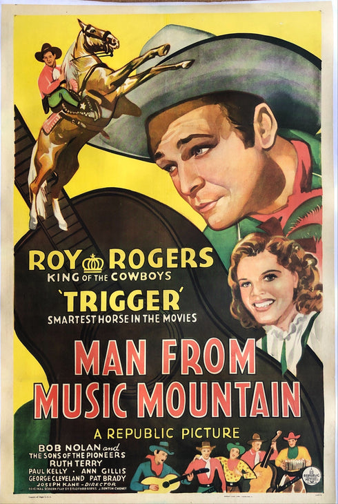 Man From Music Mountain (linen-backed)