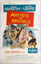Artists And Models 1937 one sheet poster, linen