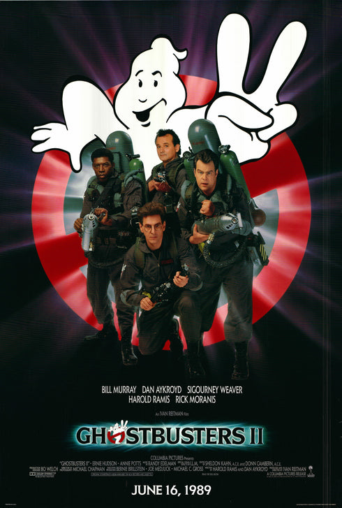 ghostbusters 2 (with cast) 1989 advance one sheet poster rolled