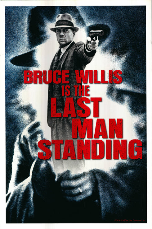 last man standing (bruce willis) 1996 advance one sheet poster rolled