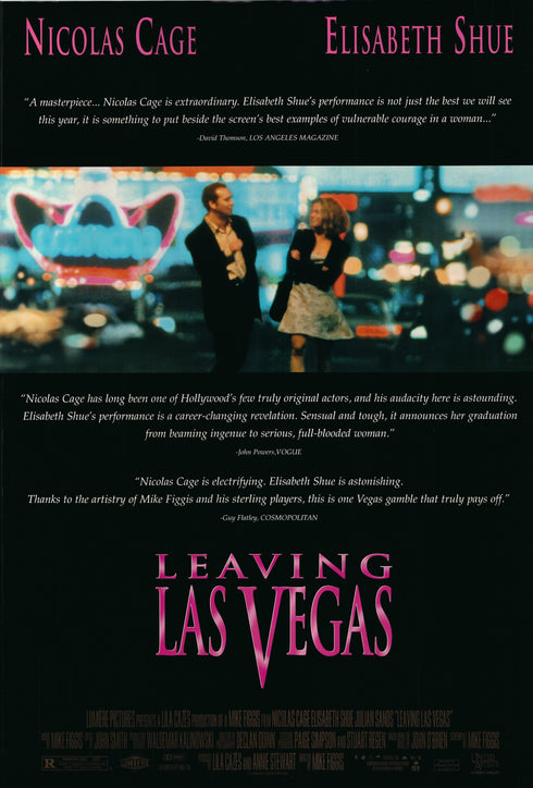 leaving las vegas 1995 one sheet poster rolled