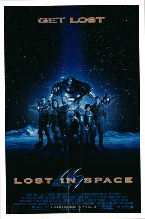 lost in space 1997 one sheet poster rolled