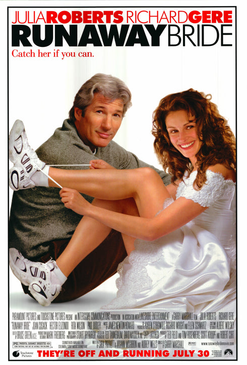 runaway bride 1999 advance sheet poster rolled double sided