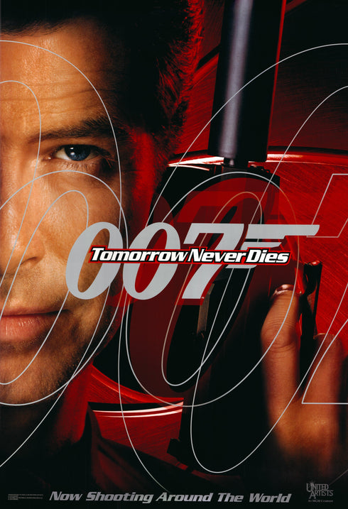 007 tomorrow never dies 1997 advance sheet poster rolled