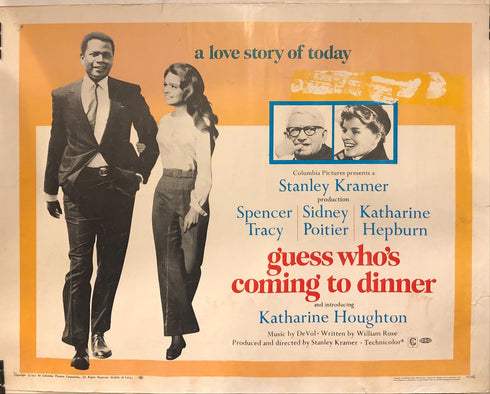guess who's coming to dinner 1967 display sheet, rolled