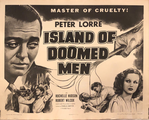 island of doomed men 1955R display sheet