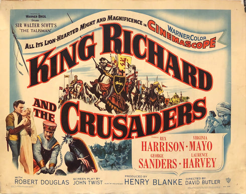king richard and the crusaders 1954 display sheet
