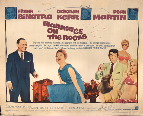 marriage on the rocks 1965 display sheet, rolled