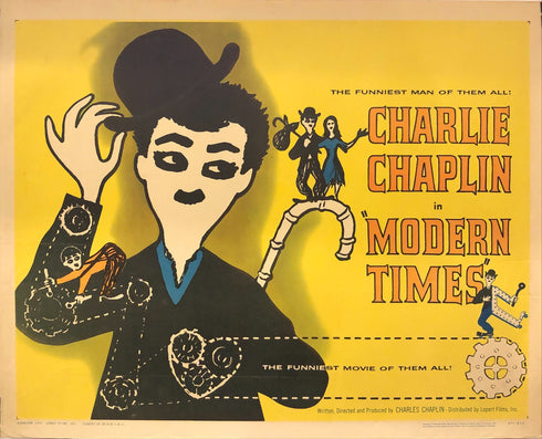 charlie chaplin: modern times 1972R display sheet