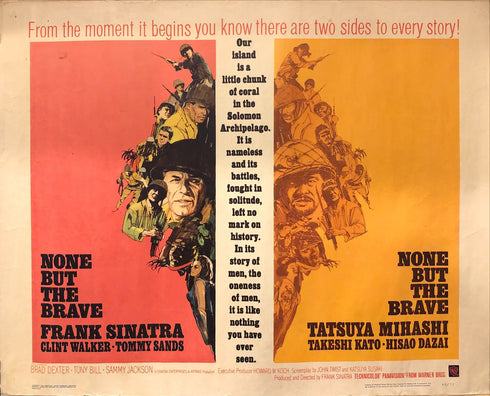 none but the brave 1965 display sheet, rolled