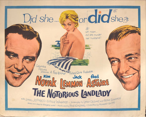 the notorious landlady 1961 display sheet version B, rolled