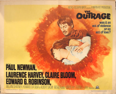The Outrage 1964 display sheet, rolled