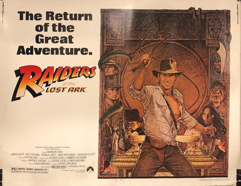 raiders of the lost ark 1981 display sheet
