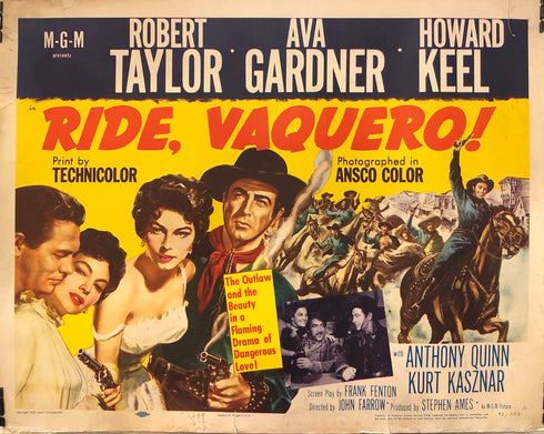 ride vaquero 1953 display sheet