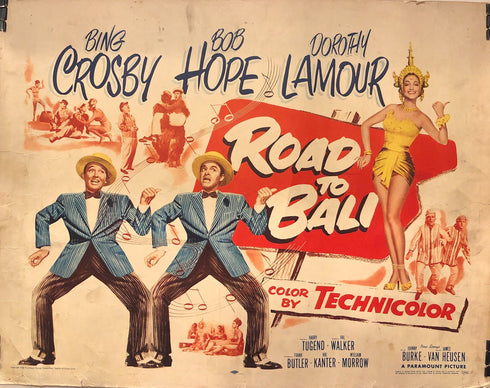 road to bali 1952 display sheet