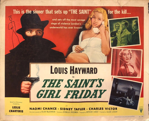 the saint's girl friday 1954 display sheet