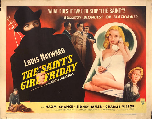 the saint's girl friday 1954 display sheet