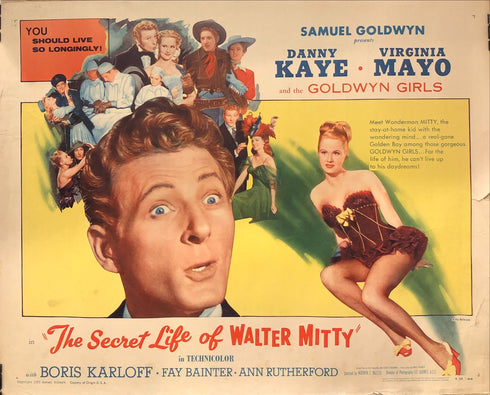 secret life of walter mitty 1955R display sheet