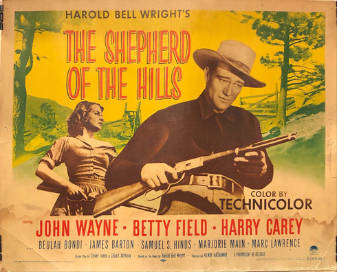 shepherd of the hills 1955R display sheet