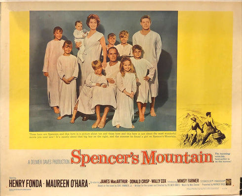 spencer's mountain 1963 display sheet, rolled