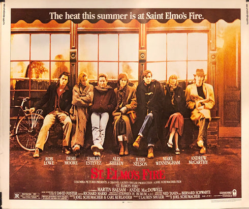 st. elmo's fire 1985 display sheet