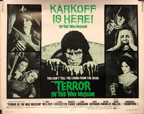 terror in the wax museum 1973 display sheet