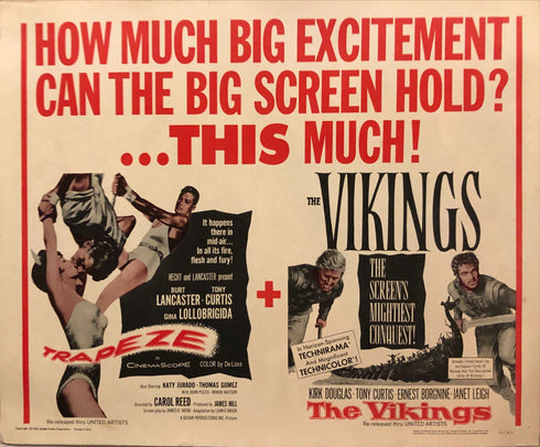 Trapeze + The Vikings 1962R display sheet, rolled