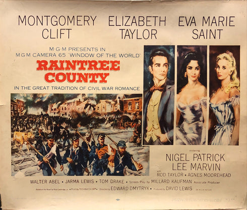 raintree county 1957 display sheet