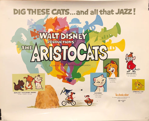 the aristocats 1980R display sheet