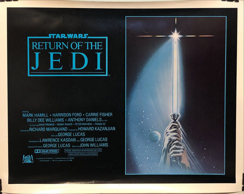 star wars: return of the jedi 1985R display sheet