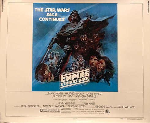 star wars: empire strikes back 1980 display sheet