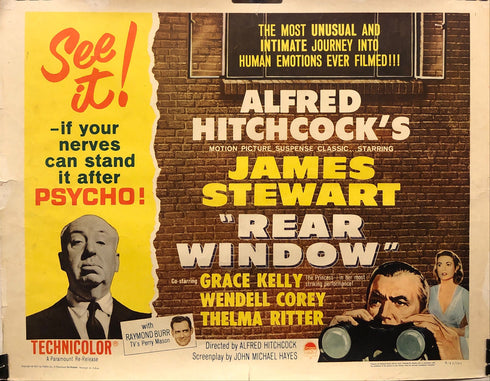 rear window 1962R display sheet, rolled