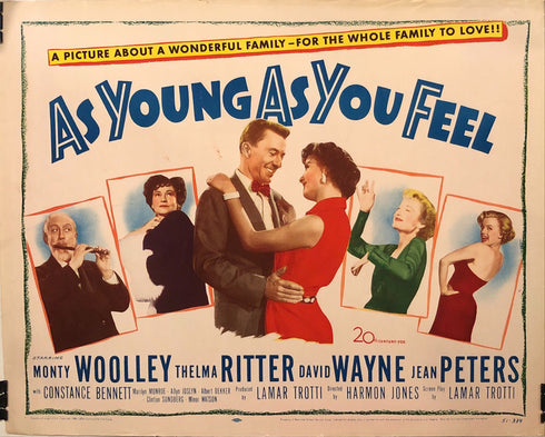 as young as you feel 1951 display sheet