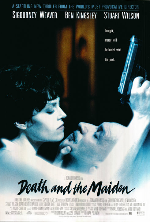 death and the maiden 1995 one sheet poster rolled double sided