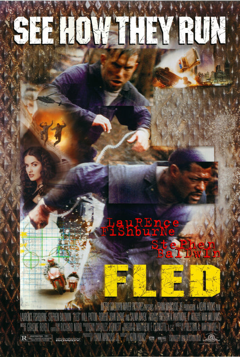 fled 1996 one sheet poster rolled double sided